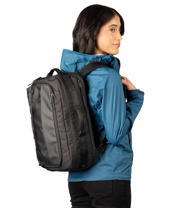 Scheme Convertible Briefcase Backpack - Jet Black